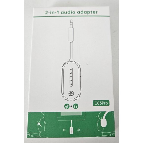 Wireless 5.4 Bluetooth Audio Transmitter & Receiver 2-In-1 Adapter 3.5mm Aux RCA - Picture 11 of 13